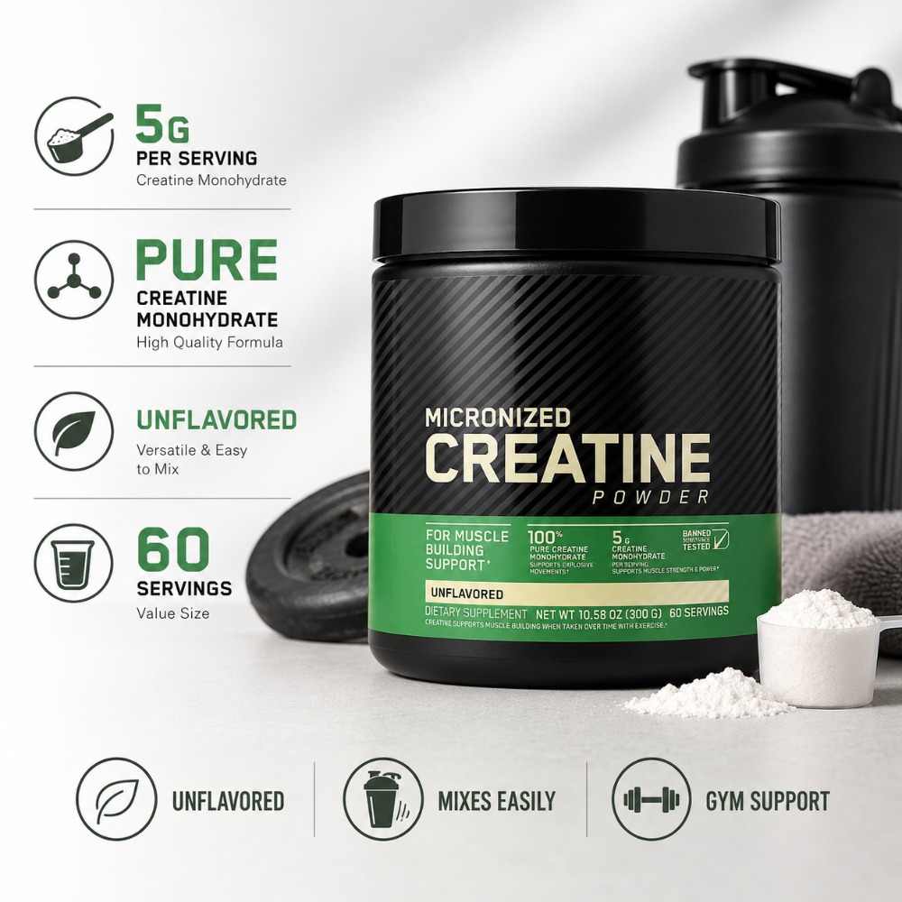 Nutrition Of Fitness - Creatine Monohydraat Poeder 300g Ondersteuning Kracht